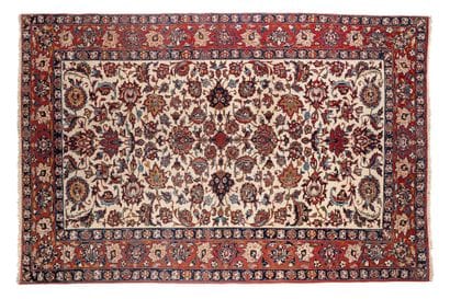 Fin, original et ancien tapis ISPAHAN 
Iran....