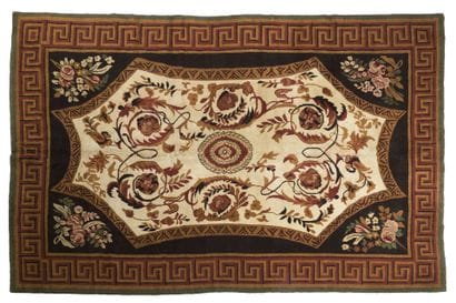Savonnerie-style tapestry 
France. Mid-20th...