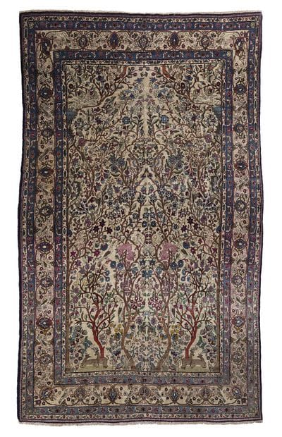 Tapis TÉHÉRAN (Perse), 
Fin du 19ème siècle.
Velours...