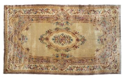 Stunning SAVONNERIE-style knotted rug 
East...