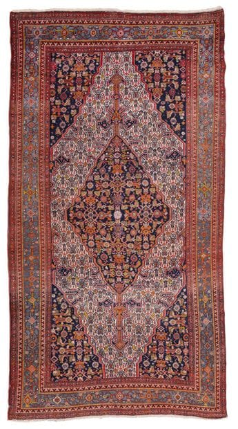 Tapis MELAYER 
Perse.1er tiers du 20e siècle.
Velours...