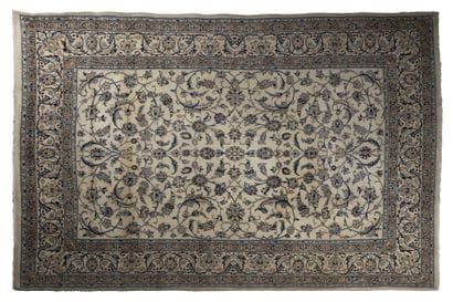 NAIN Rug 
Iran. ca. 1975.
Wool pile on a...