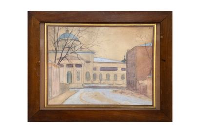 Ecole russe (XIX-XX siècle)
Cour près d'une...