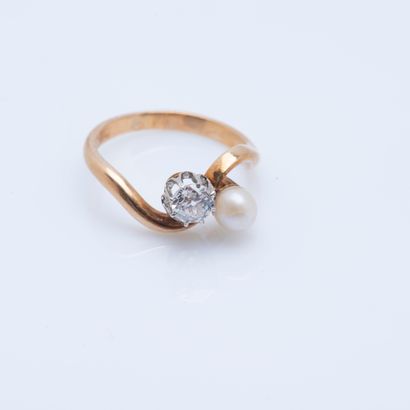 Bague Toi&Moi en or jaune 18 carats (750...