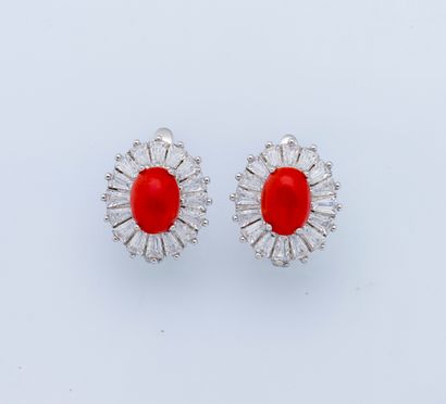 Parure en argent (925 millièmes) composée...