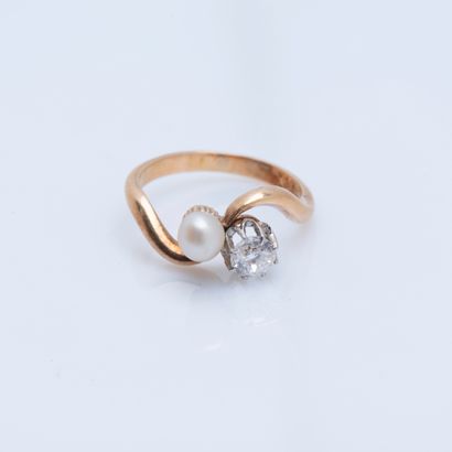 Bague Toi&Moi en or jaune 18 carats (750...