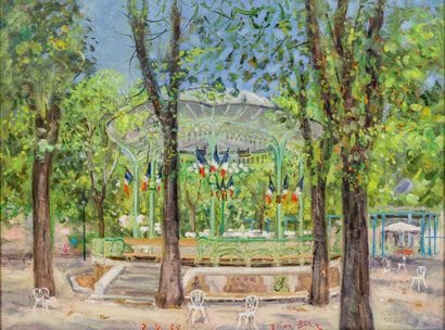 Jacques BIRR (né en 1920)
Kiosque 

Huile...