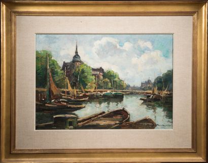 Marcel PARTURIER (1901-1976),
Le canal à...