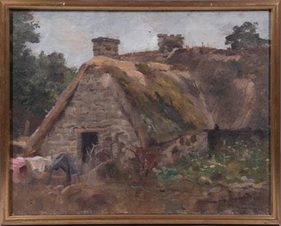 Raymond DESVARREUX (1876-1961),
Vue de village...