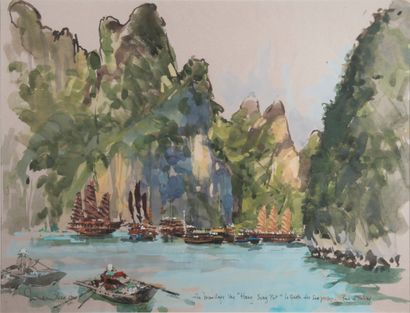 Baie d'Halong

Aquarelle signée en bas à...