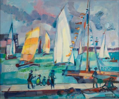 Jean CLUSEAU LANAUVE (1914-1997),
Voiliers...
