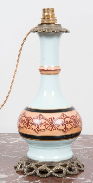 Lampe à huile modérateur en porcelaine de...