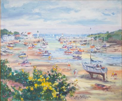 Georges YOLDJOGLOU (1933-),
Belle-Ile en...