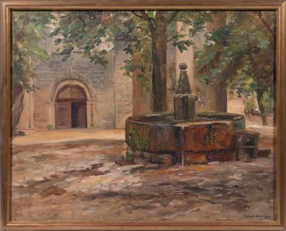Raymond DESVARREUX (1876-1961),
Vue de village...