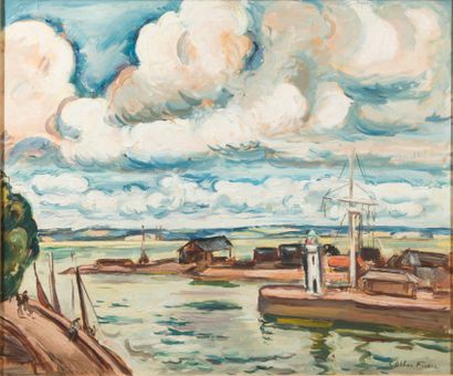 Emile Othon FRIESZ (1879-1949),
Avant port...