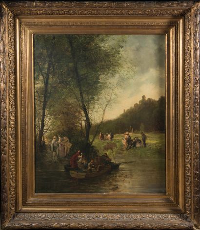 BLAFSET,
Dimanche du XIXème siècle

Huile...