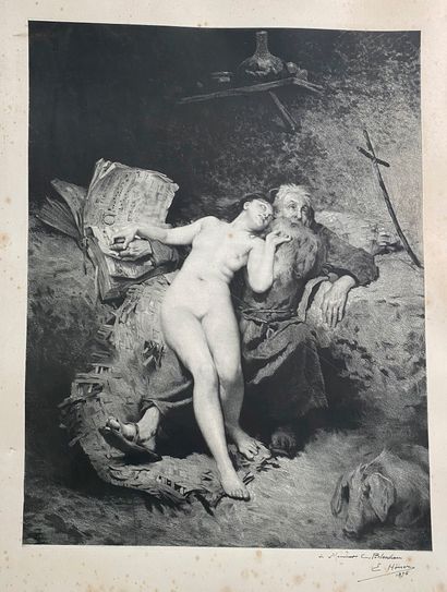 Lot comprenant : 

- E. HONER, la pêcheresse...
