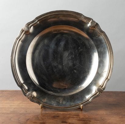 FOUQUET LAPAR 

Plat rond en argent (925...