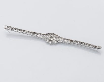 
Bracelet articulé et cintré en platine (950...