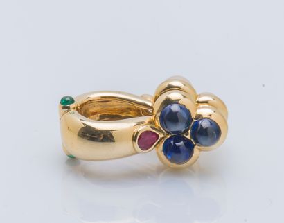 Paire de clips d’oreilles double face en...