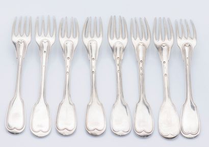 Ensemble des 24 fourchettes en argent (925...
