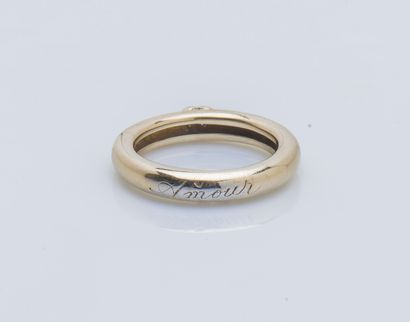 Bague jonc bombé en or jaune 18 carats (750...