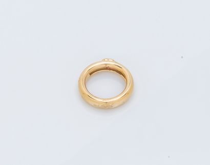 Bague jonc bombé en or jaune 18 carats (750...