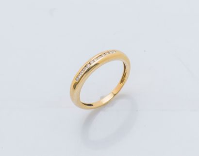 Demi-alliance en or jaune 18 carats (750...