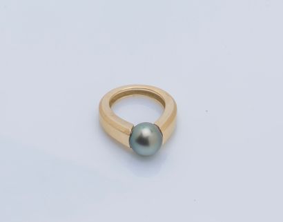 Bague jonc en or jaune 18 carats (750 ‰)...