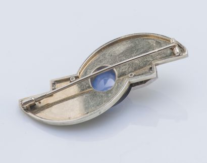 Broche Art déco en or jaune 18 carats (750...