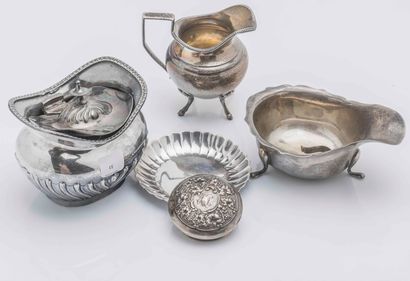 Lot en argent (925 ‰) et (800 ‰) comprenant...