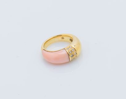 Bague jonc bombée en or jaune 18 carats (750...