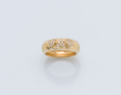 Bague jonc bombé en or jaune 18 carats (750...