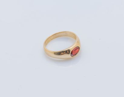 Bague jonc en or jaune 18 carats (750 ‰)...