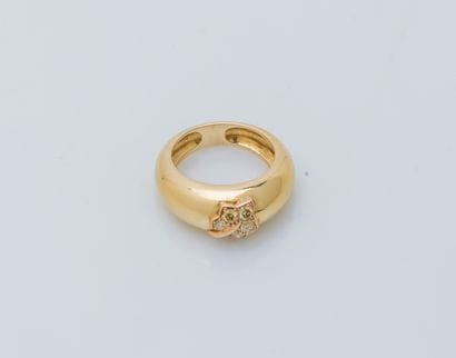 Bague jonc bombé en or jaune 18 carats (750...