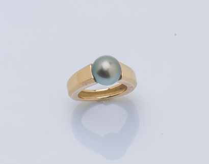 Bague jonc en or jaune 18 carats (750 ‰)...