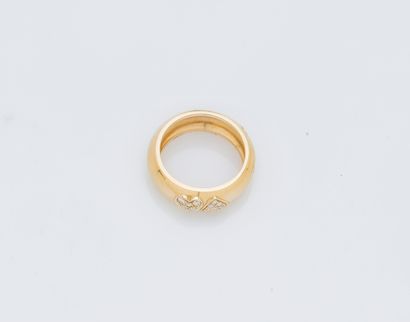 Bague jonc bombé en or jaune 18 carats (750...