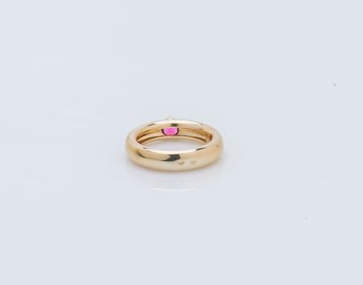 Bague jonc bombé en or jaune 18 carats (750...