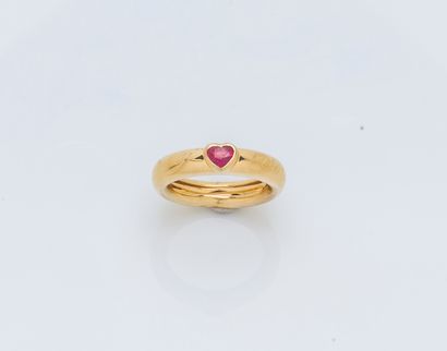 Bague jonc bombé en or jaune 18 carats (750...