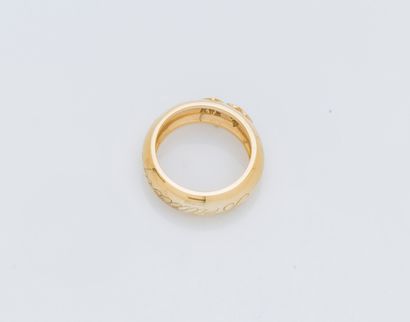 Bague jonc bombé en or jaune 18 carats (750...
