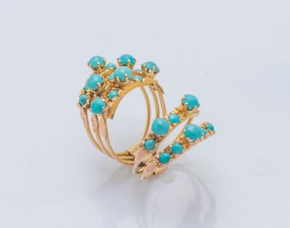 Bague multijoncs en vermeil (925 ‰) formée...