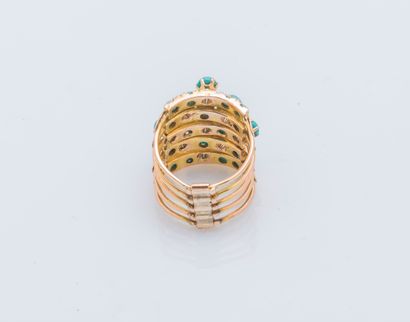Bague multijoncs en vermeil (925 ‰) formée...