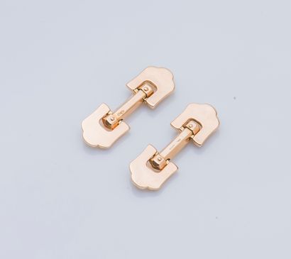 Paire de boutons de manchette articulés en...