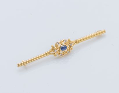 Broche barrette en or jaune 18 carats (750...