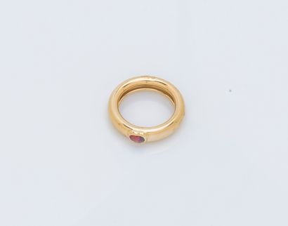 Bague jonc bombé en or jaune 18 carats (750...
