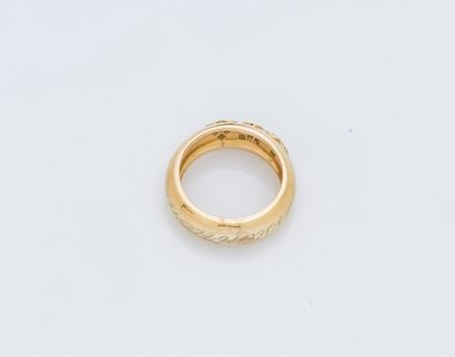 Bague jonc bombé en or jaune 18 carats (750...
