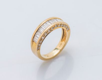 Demi-alliance en or jaune 18 carats (750...