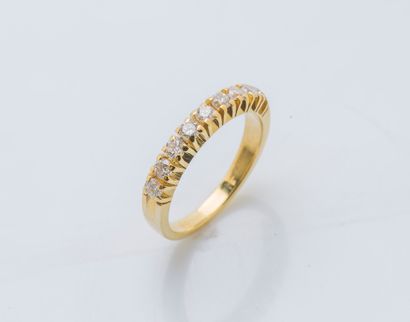 Demi-alliance en or jaune 18 carats (750...