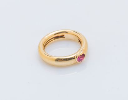 Bague jonc bombé en or jaune 18 carats (750...