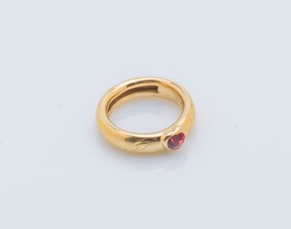 Bague jonc bombé en or jaune 18 carats (750...